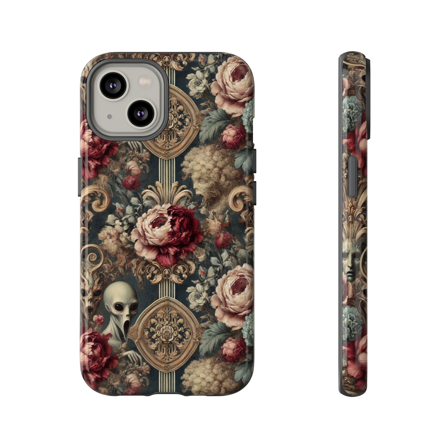 Elegant Alien Floral Phone Case - Tough Cases for Unique Style