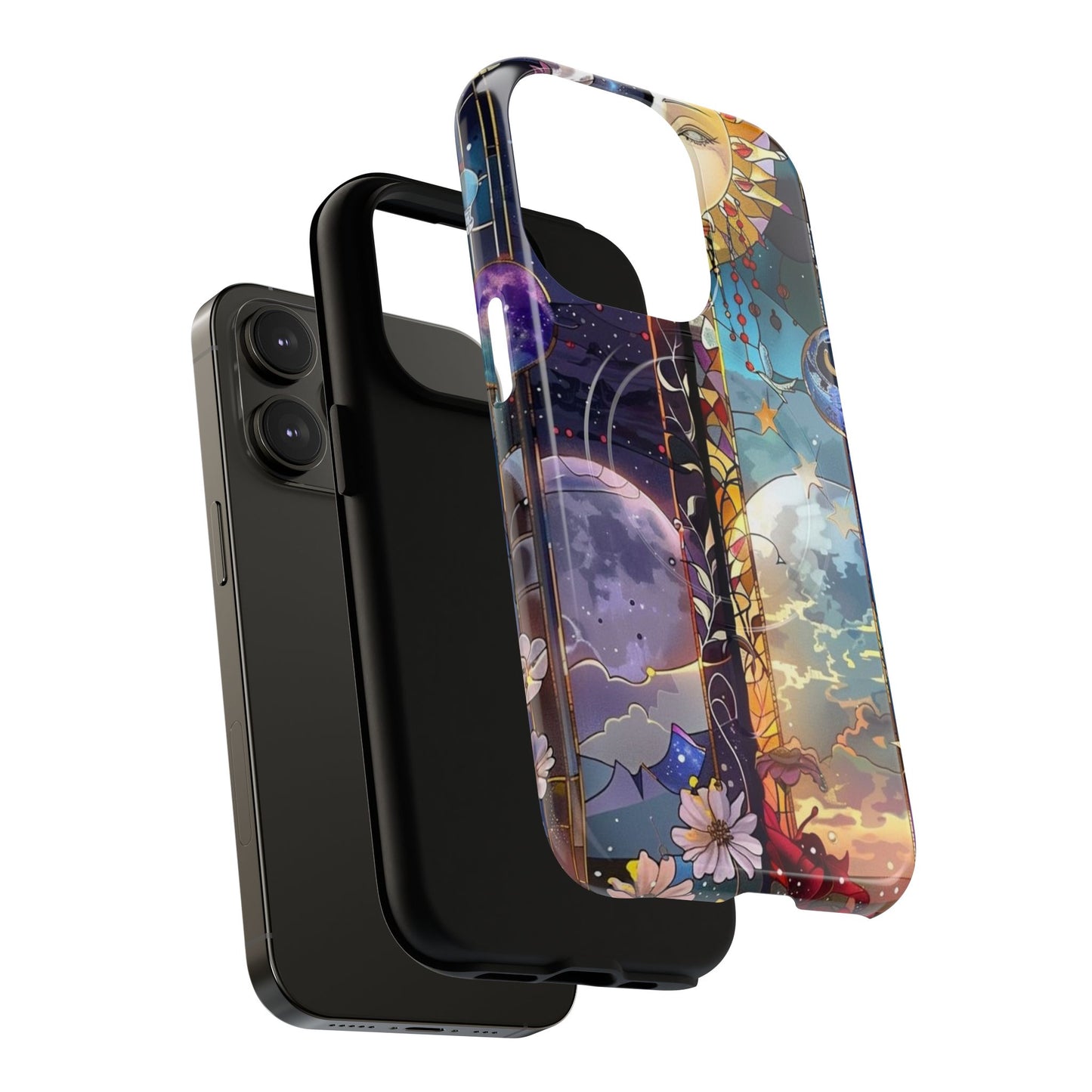 Artistic Tough Magnetic Phone Case - Celestial Design