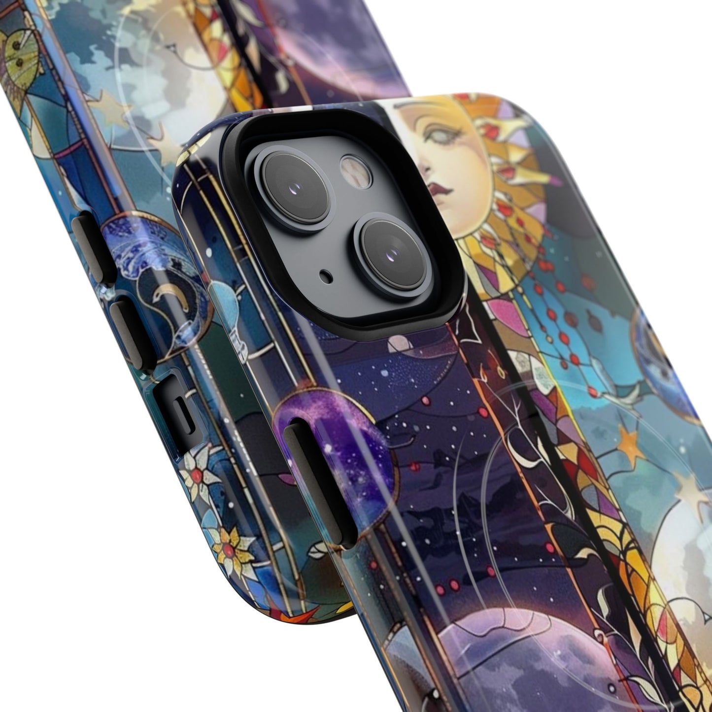 Artistic Tough Magnetic Phone Case - Celestial Design