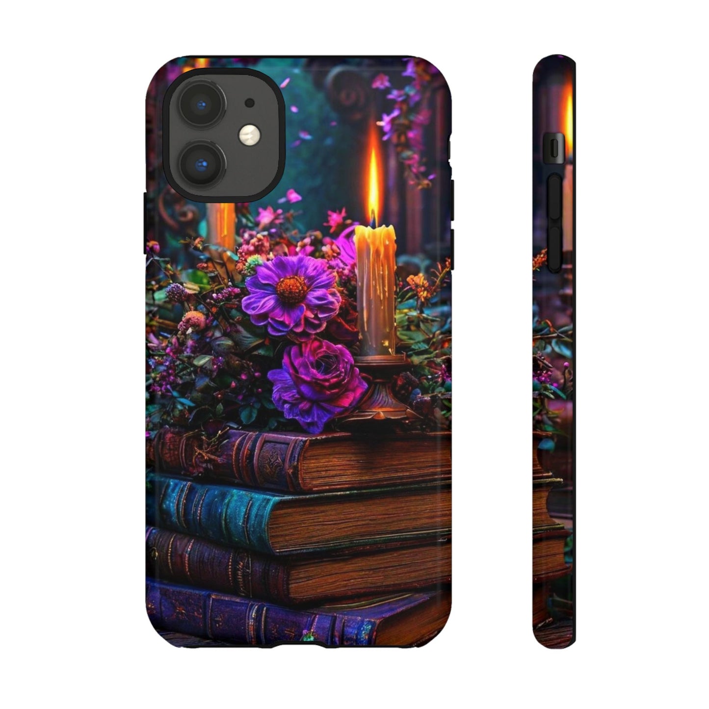 Enchanted Floral Book Phone Case - Stylish Protection for Book Lovers