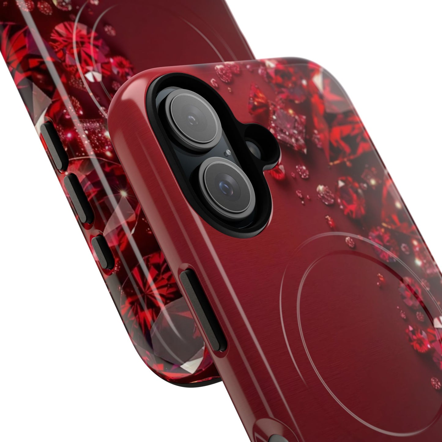 Gemstone Red Tough Magnetic Phone Case - Stylish and Durable Protection