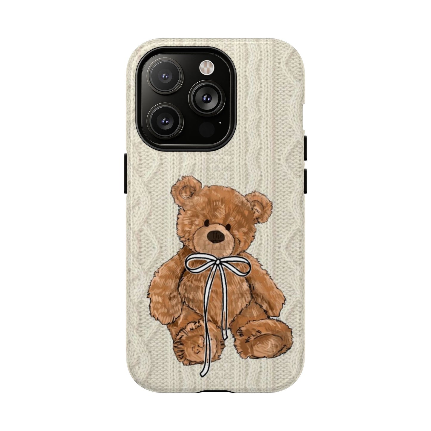 Cozy Bear Magnetic Phone Case - Cute Knit Design for All Ages