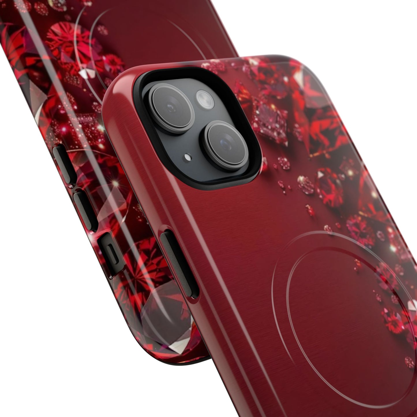 Gemstone Red Tough Magnetic Phone Case - Stylish and Durable Protection