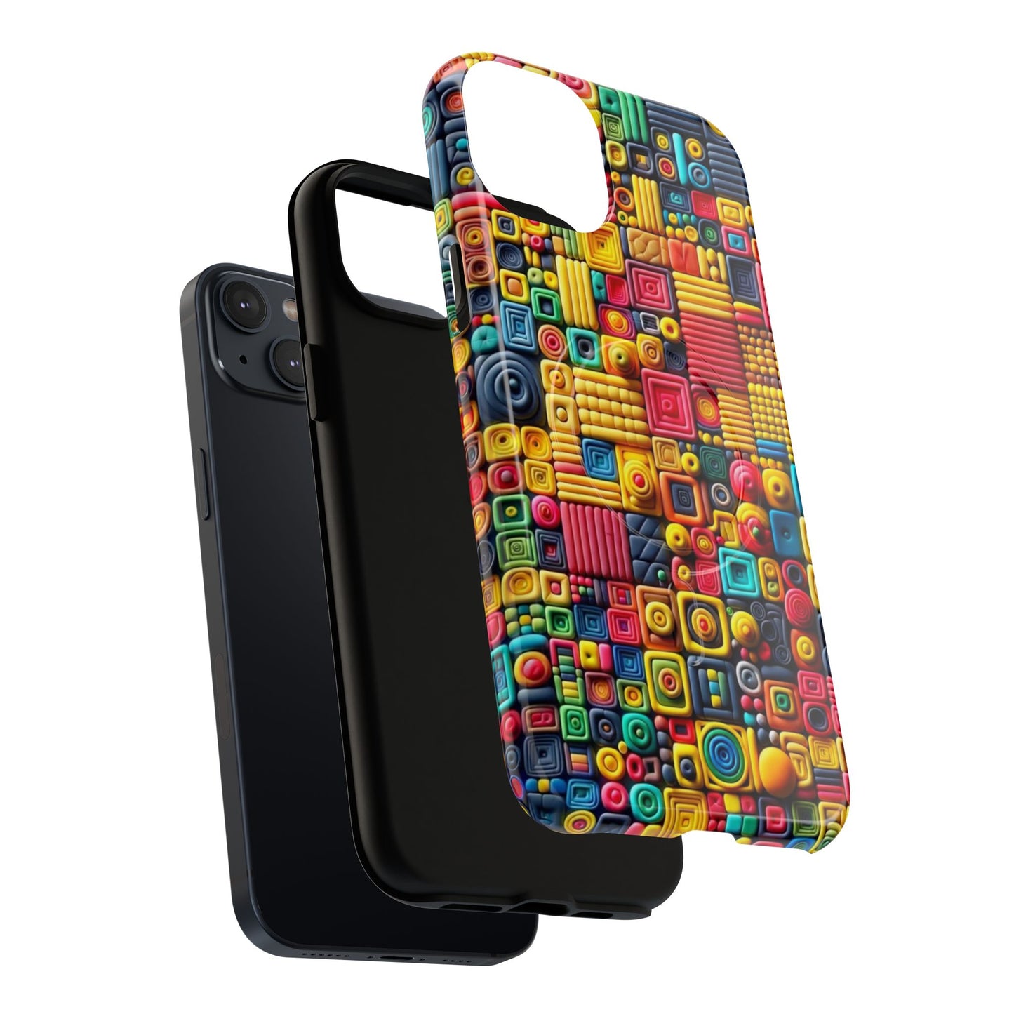 Colorful Tough Magnetic Phone Case - Vibrant & Durable Design