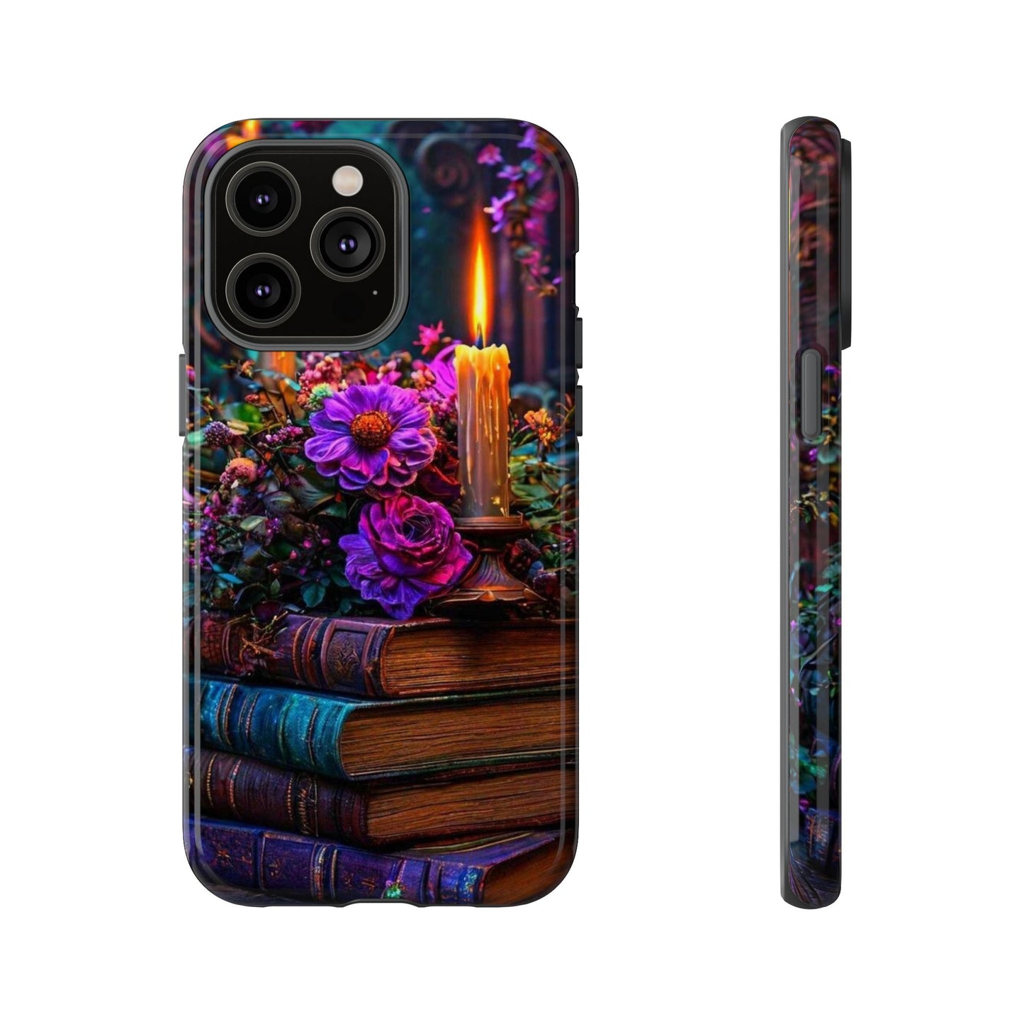 Enchanted Floral Book Phone Case - Stylish Protection for Book Lovers