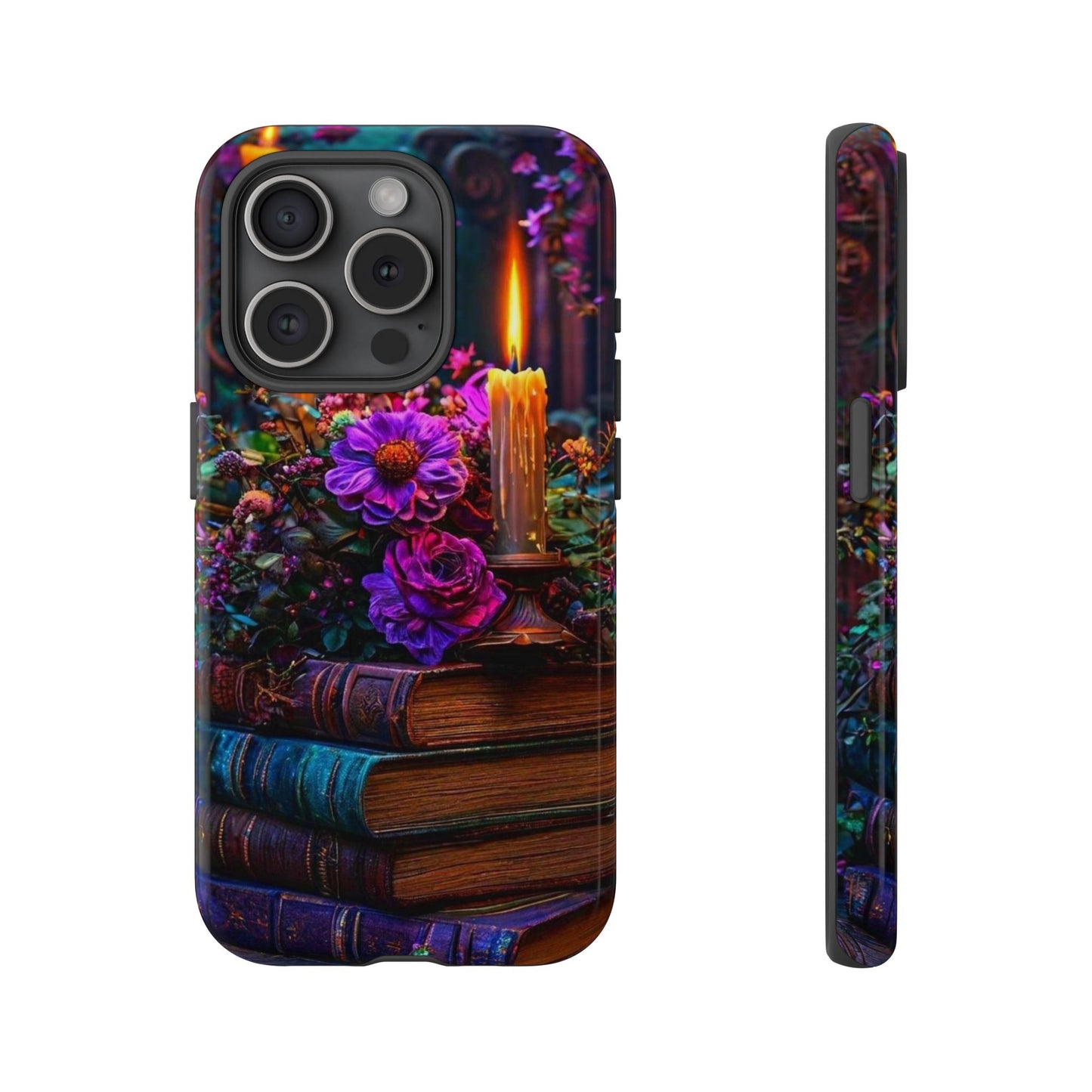 Enchanted Floral Book Phone Case - Stylish Protection for Book Lovers