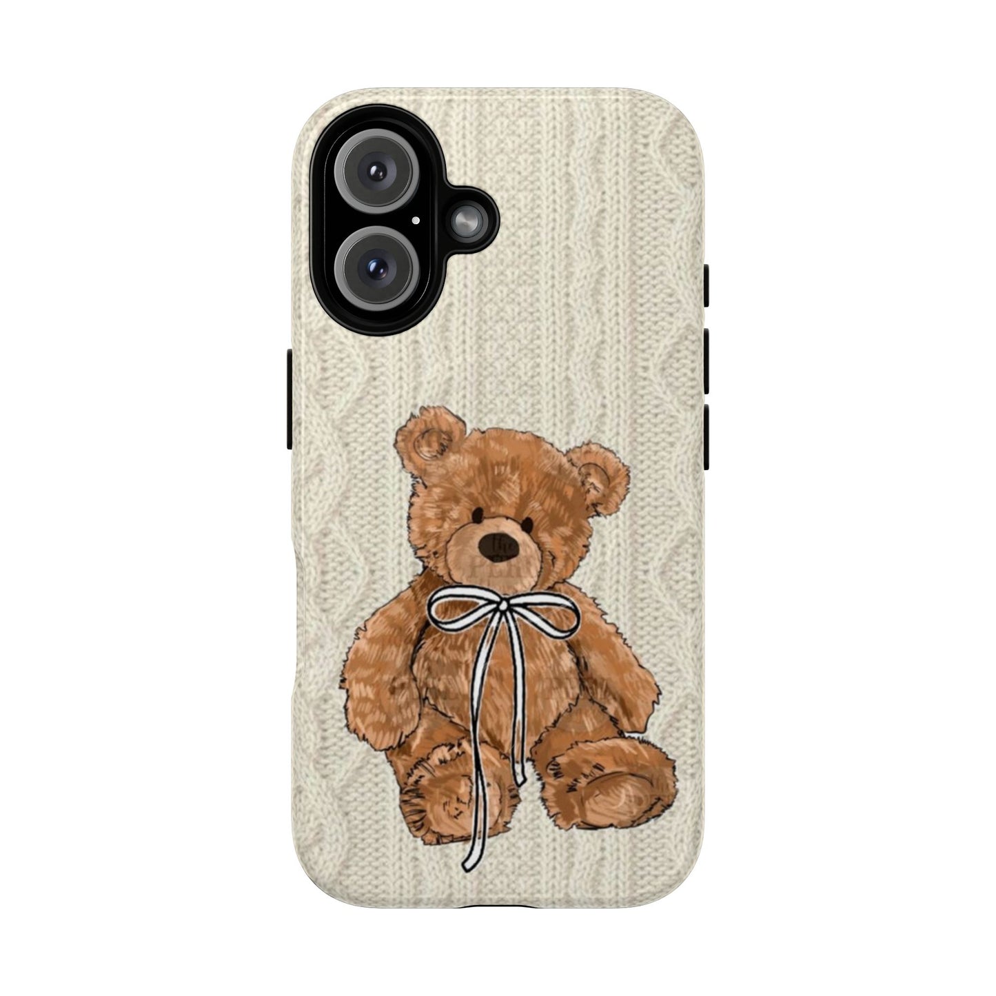 Cozy Bear Magnetic Phone Case - Cute Knit Design for All Ages