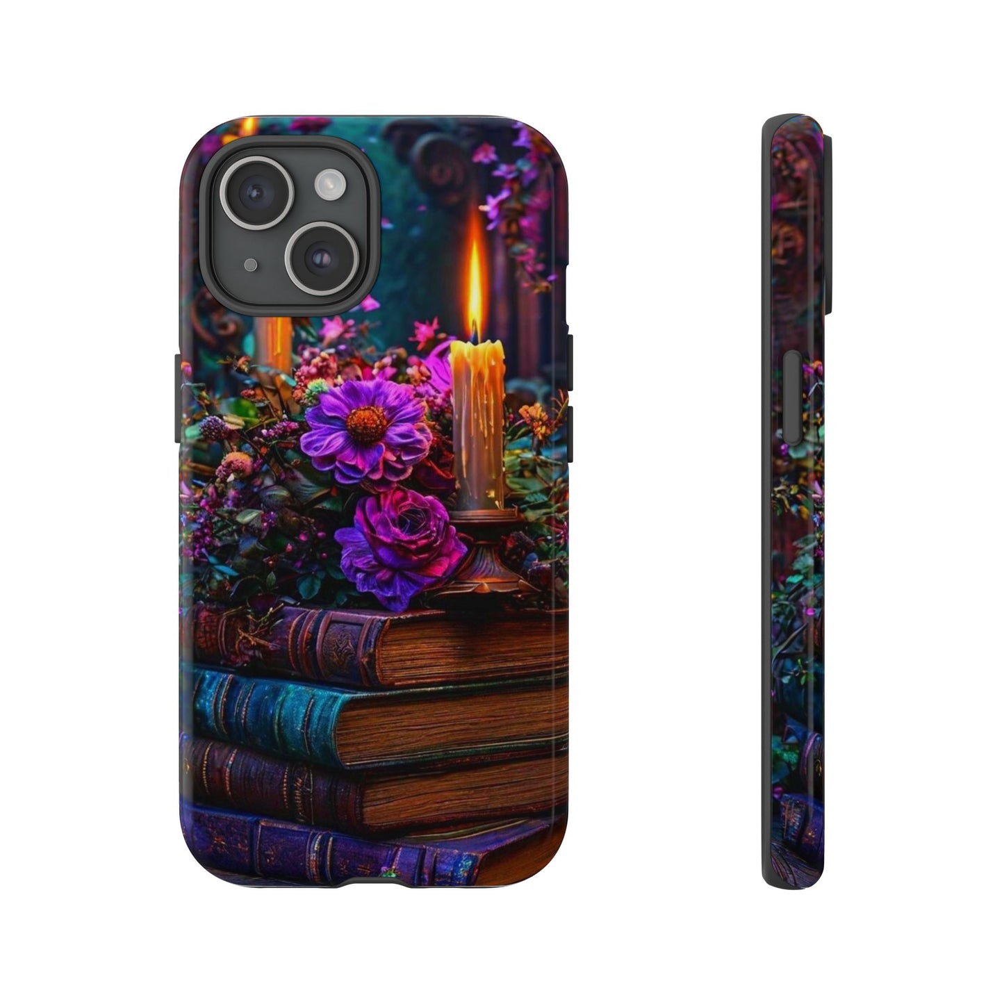 Enchanted Floral Book Phone Case - Stylish Protection for Book Lovers