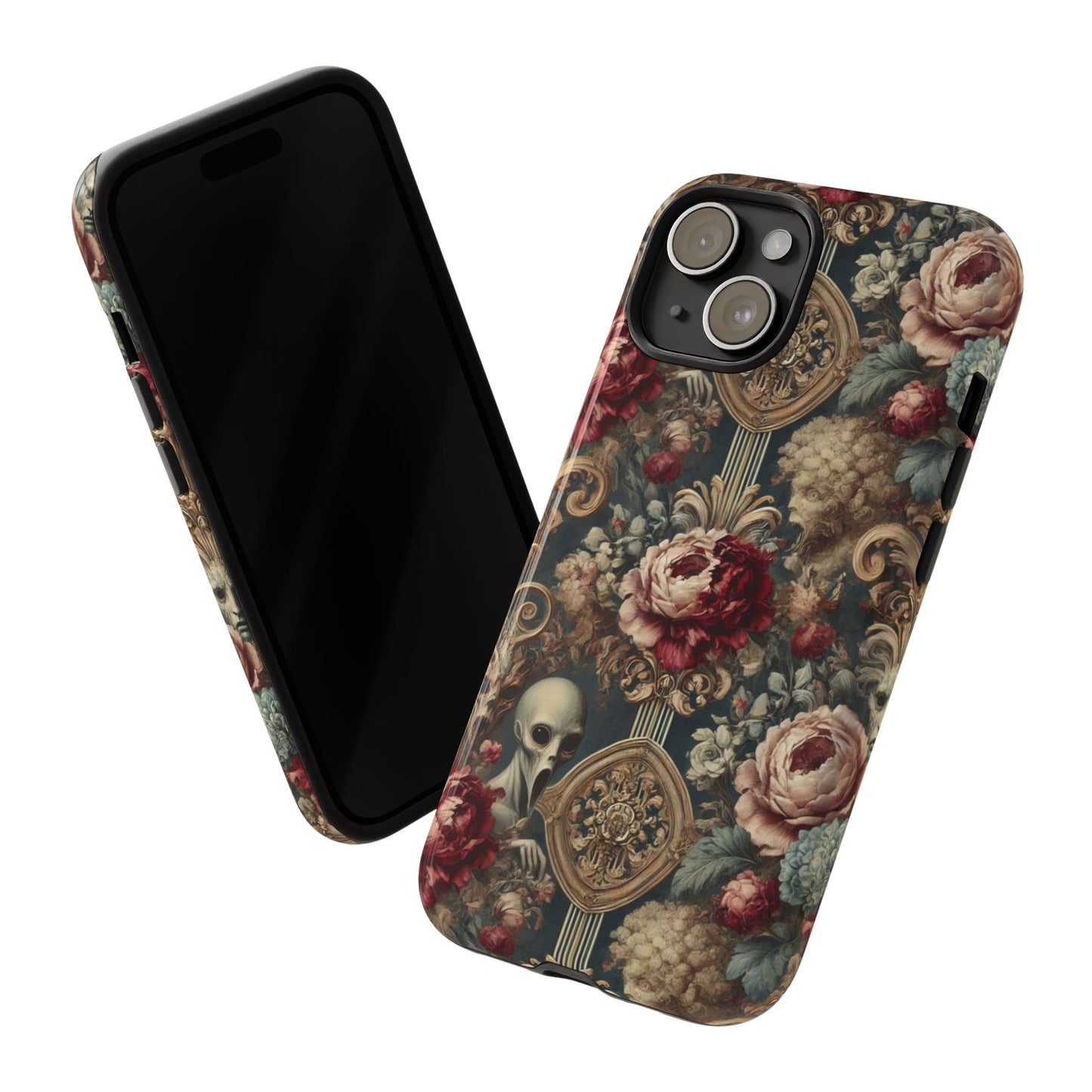 Elegant Alien Floral Phone Case - Tough Cases for Unique Style