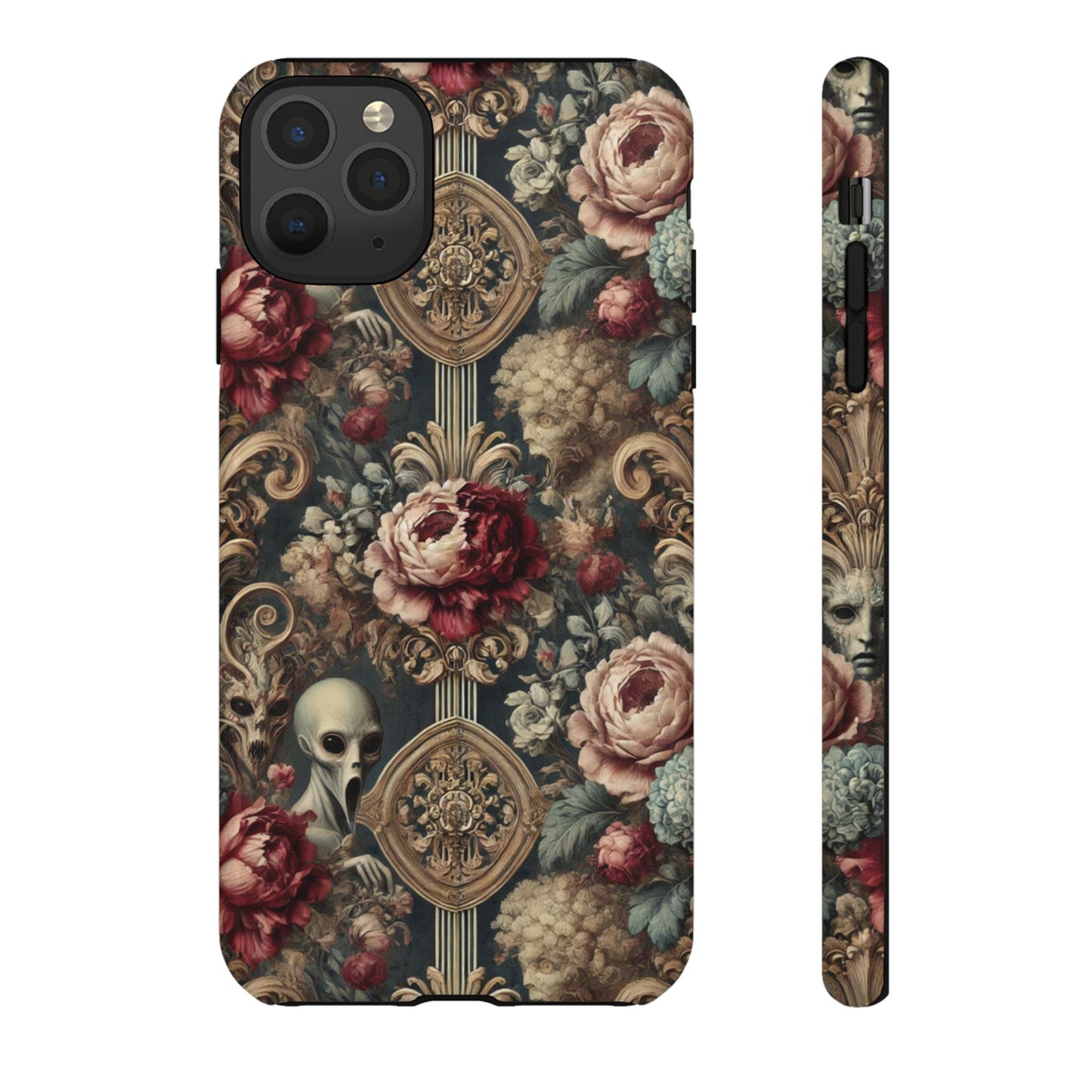 Elegant Alien Floral Phone Case - Tough Cases for Unique Style