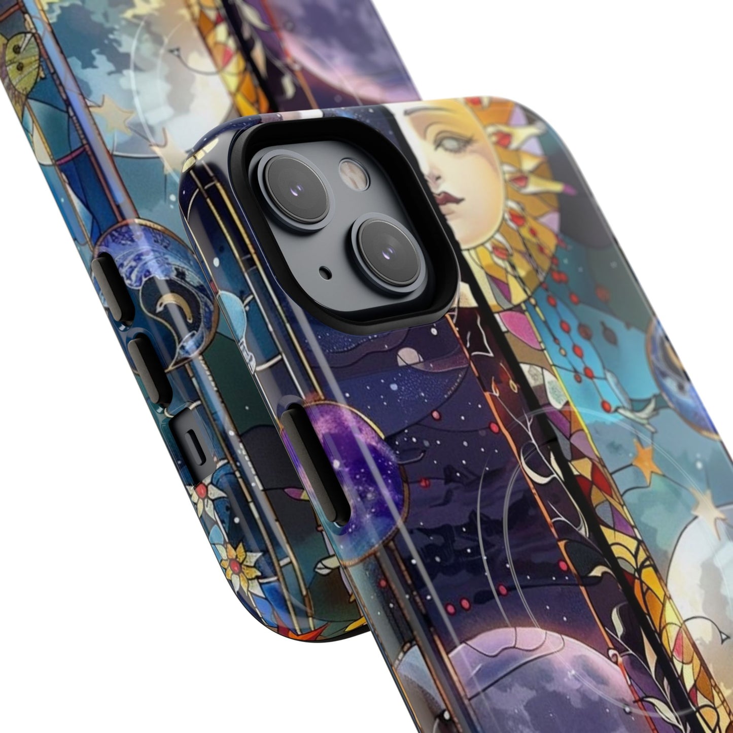 Artistic Tough Magnetic Phone Case - Celestial Design