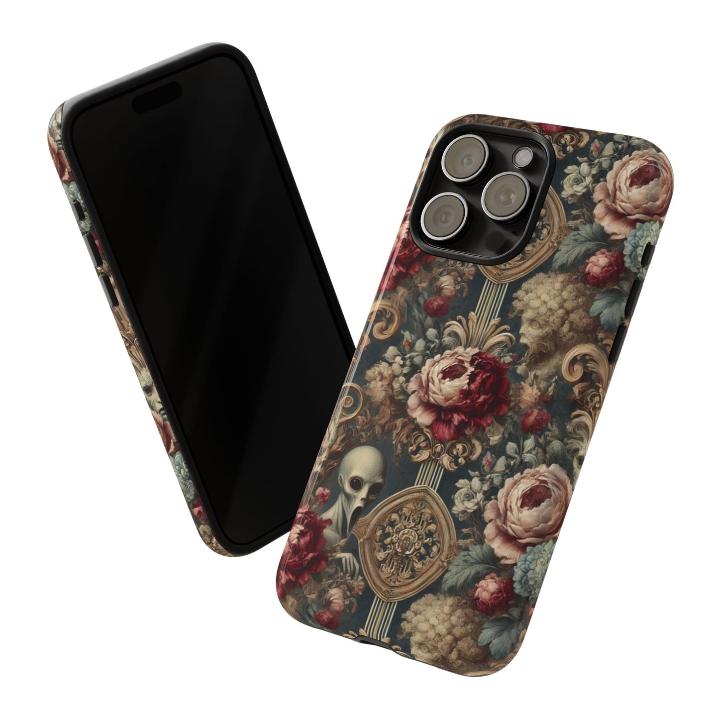 Elegant Alien Floral Phone Case - Tough Cases for Unique Style