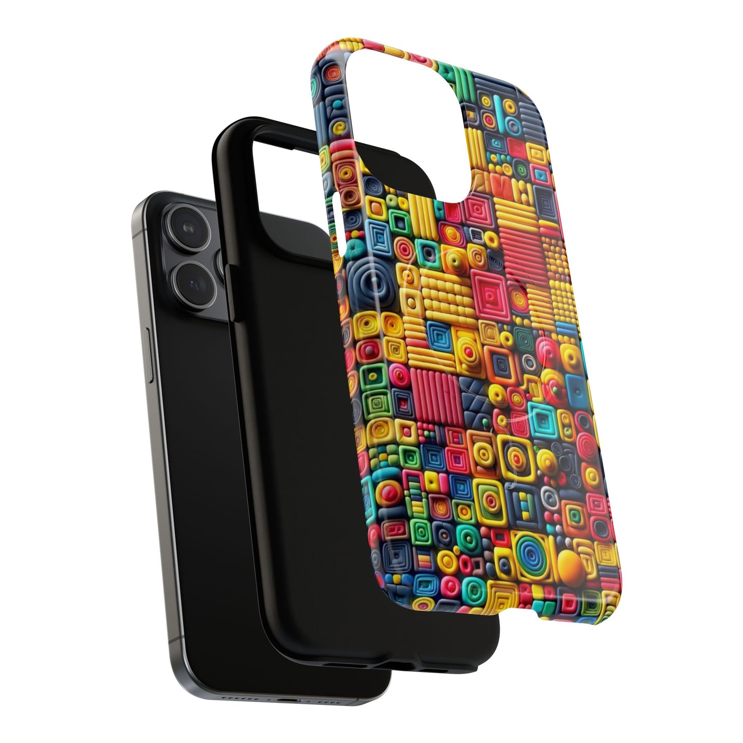 Colorful Tough Magnetic Phone Case - Vibrant & Durable Design