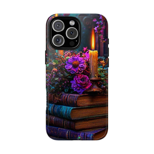 Enchanted Floral Book Phone Case - Stylish Protection for Book Lovers