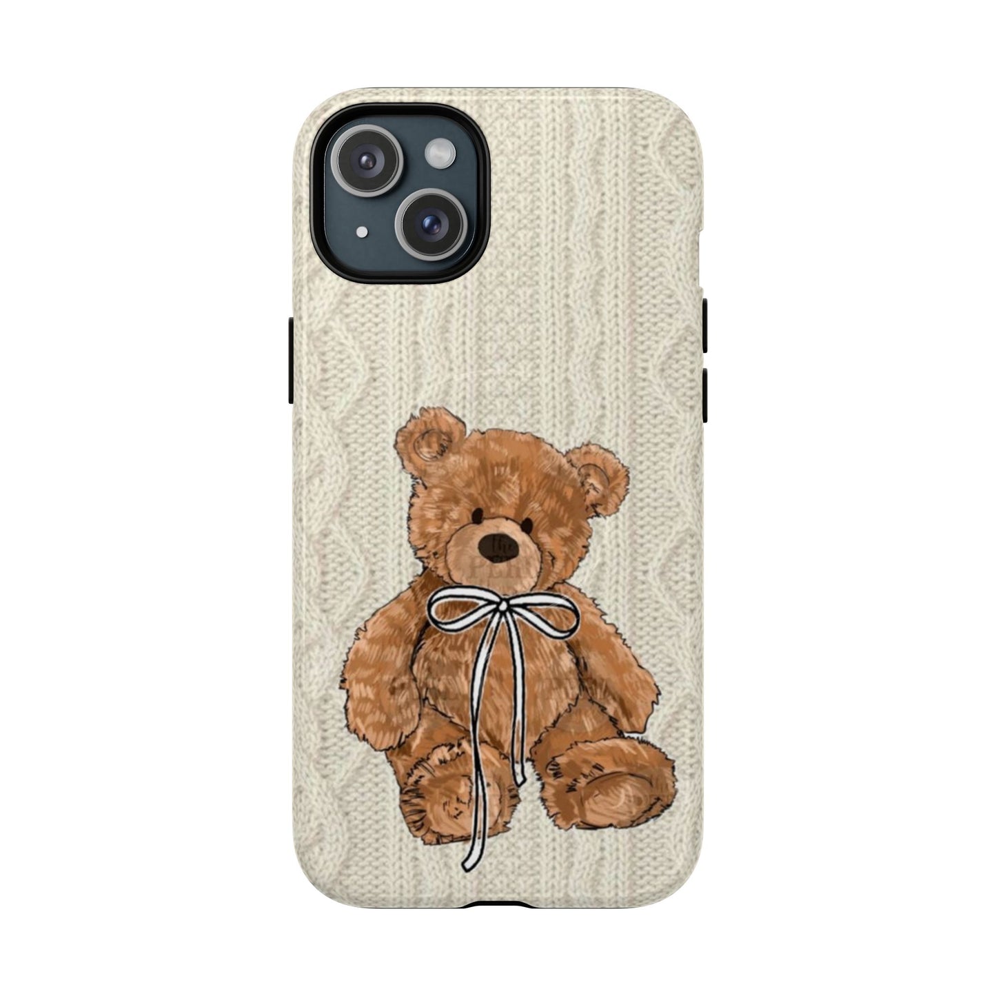 Cozy Bear Magnetic Phone Case - Cute Knit Design for All Ages