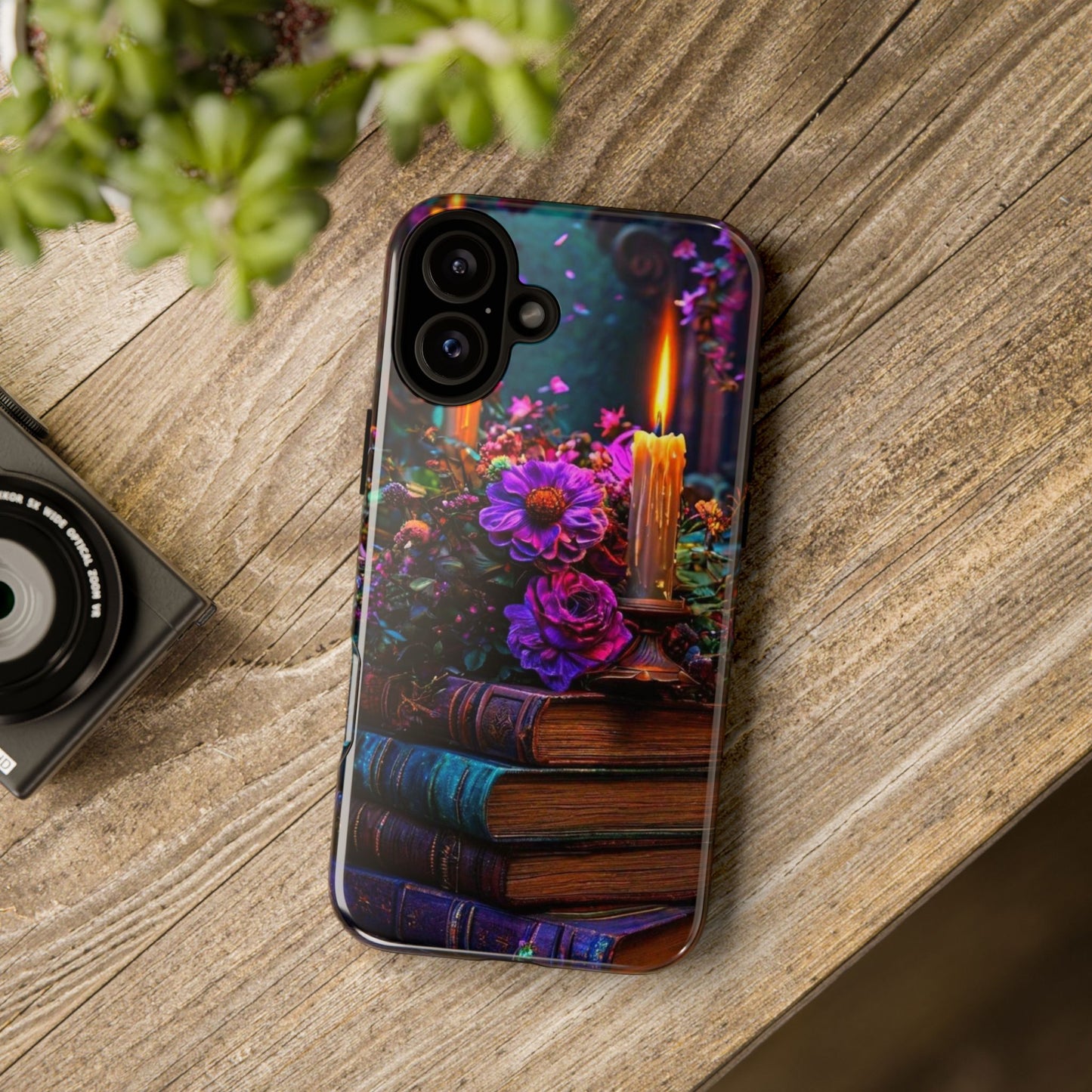 Enchanted Floral Book Phone Case - Stylish Protection for Book Lovers