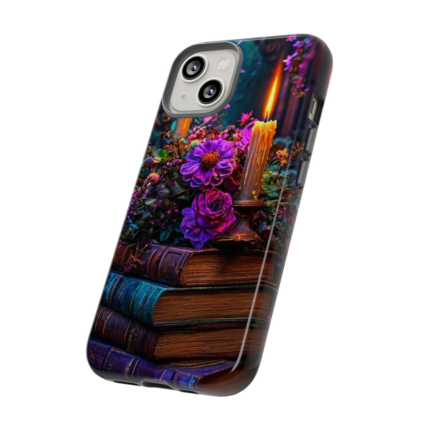 Enchanted Floral Book Phone Case - Stylish Protection for Book Lovers