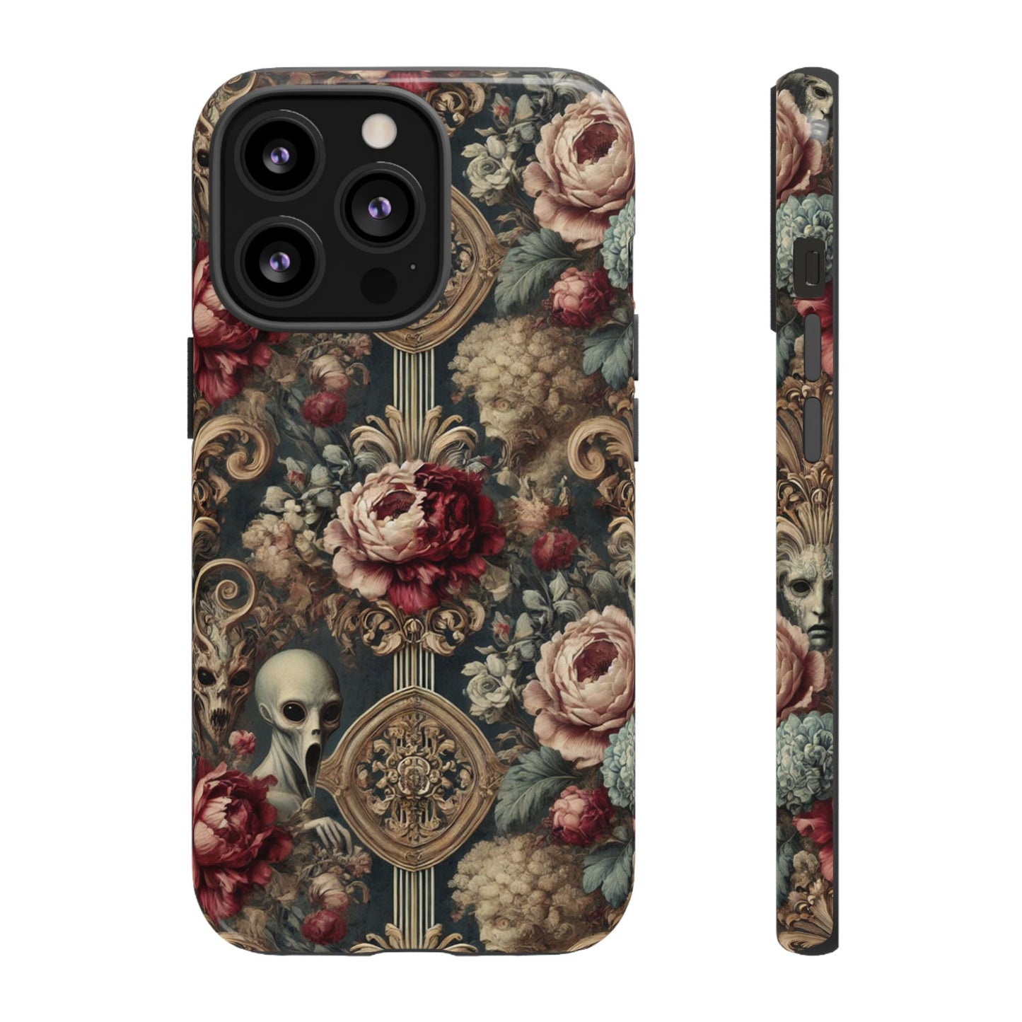 Elegant Alien Floral Phone Case - Tough Cases for Unique Style