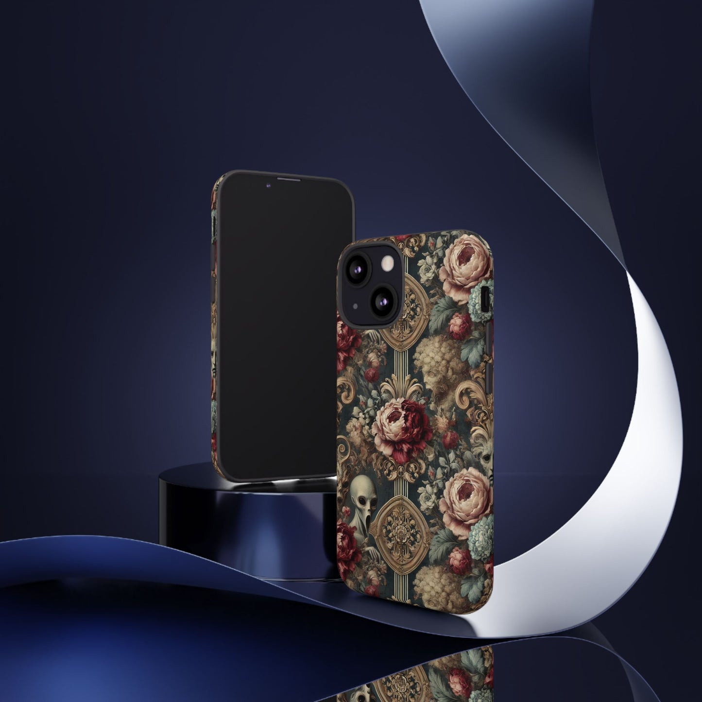 Elegant Alien Floral Phone Case - Tough Cases for Unique Style