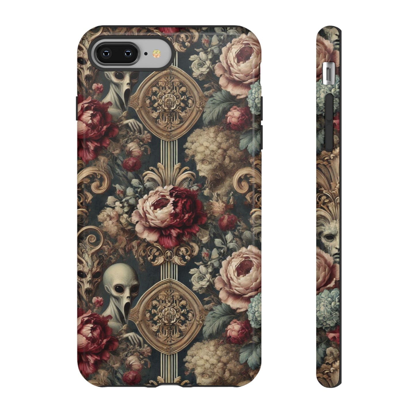 Elegant Alien Floral Phone Case - Tough Cases for Unique Style