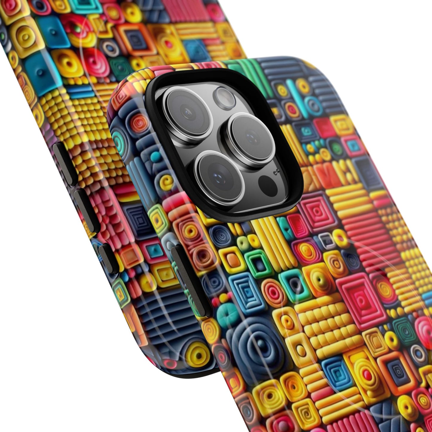 Colorful Tough Magnetic Phone Case - Vibrant & Durable Design