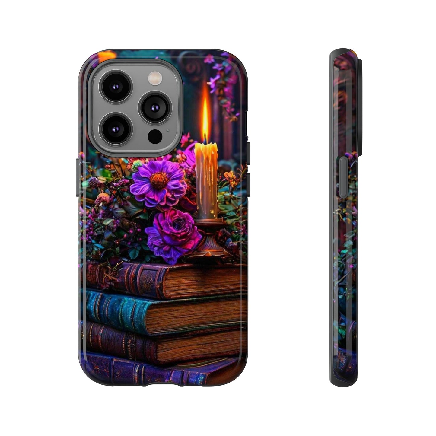 Enchanted Floral Book Phone Case - Stylish Protection for Book Lovers