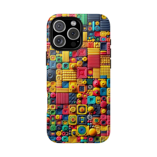 Colorful Tough Magnetic Phone Case - Vibrant & Durable Design