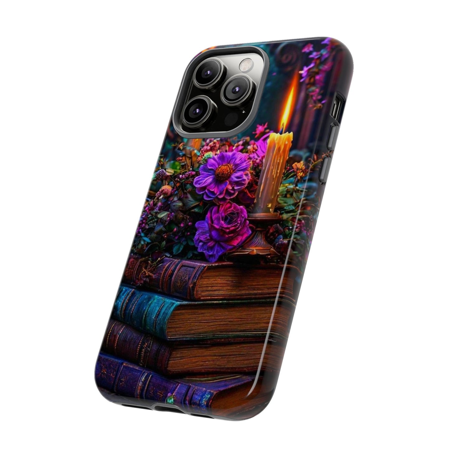 Enchanted Floral Book Phone Case - Stylish Protection for Book Lovers