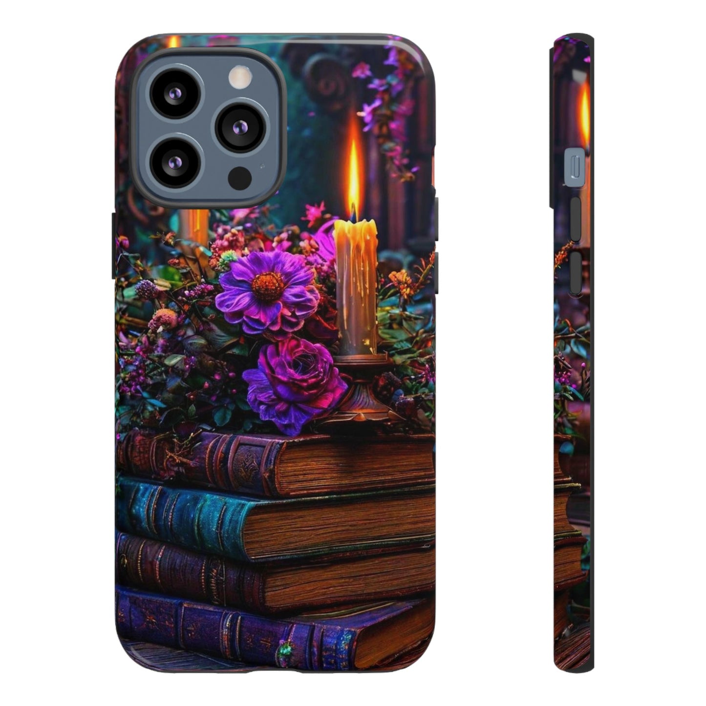 Enchanted Floral Book Phone Case - Stylish Protection for Book Lovers