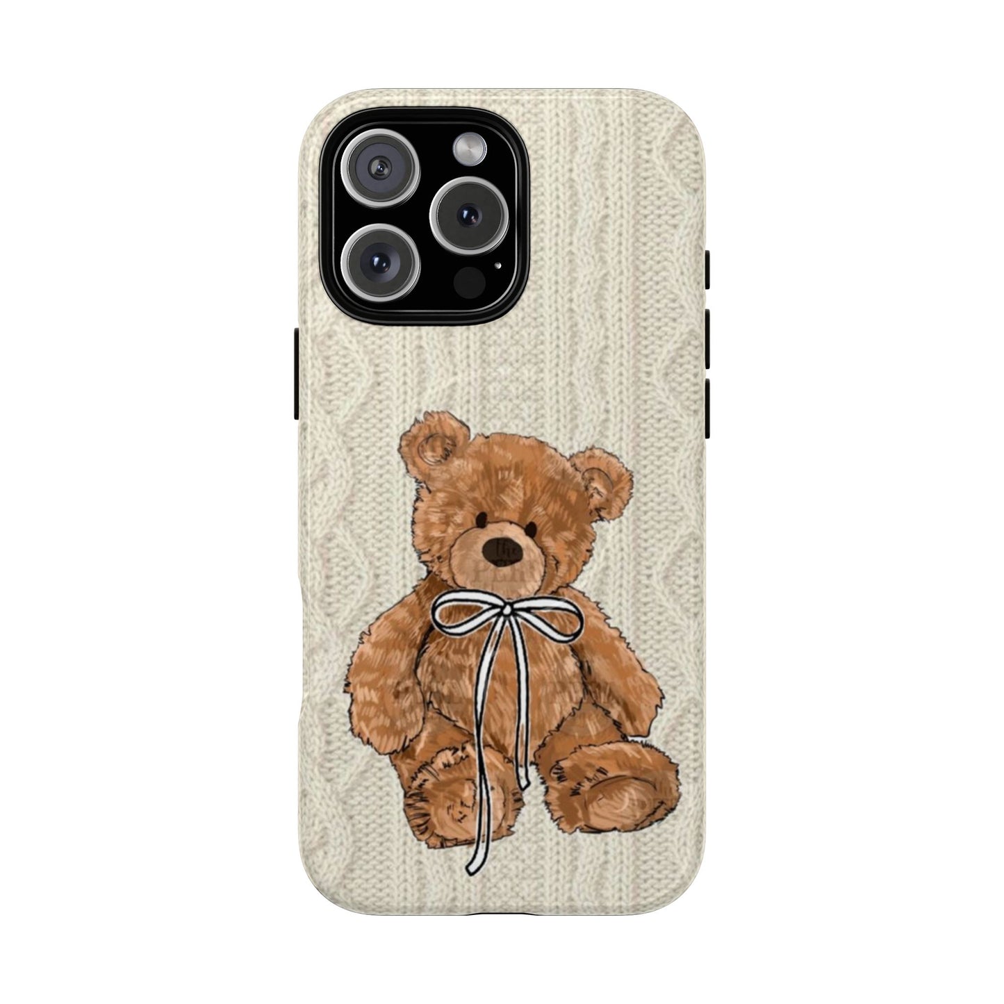 Cozy Bear Magnetic Phone Case - Cute Knit Design for All Ages