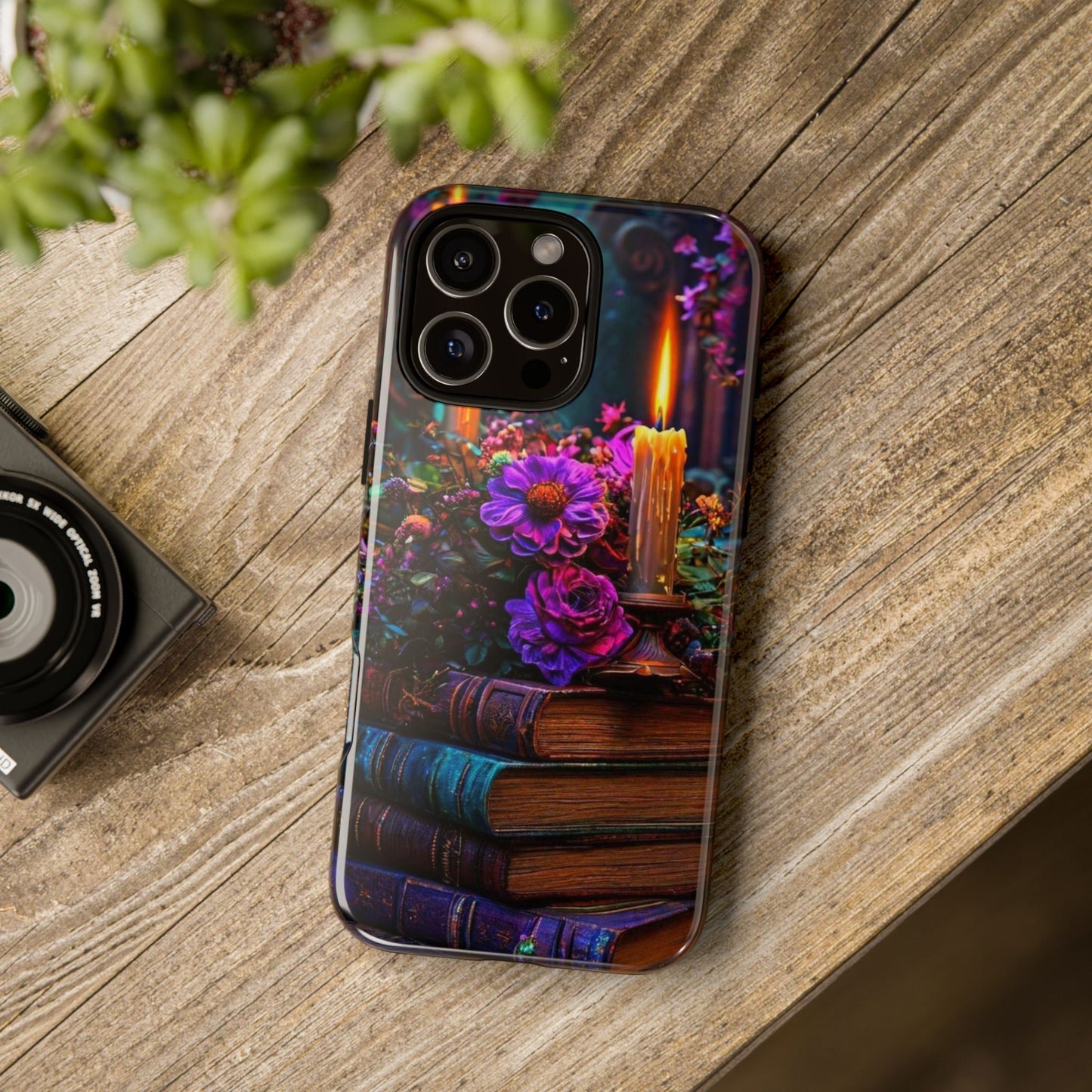 Enchanted Floral Book Phone Case - Stylish Protection for Book Lovers