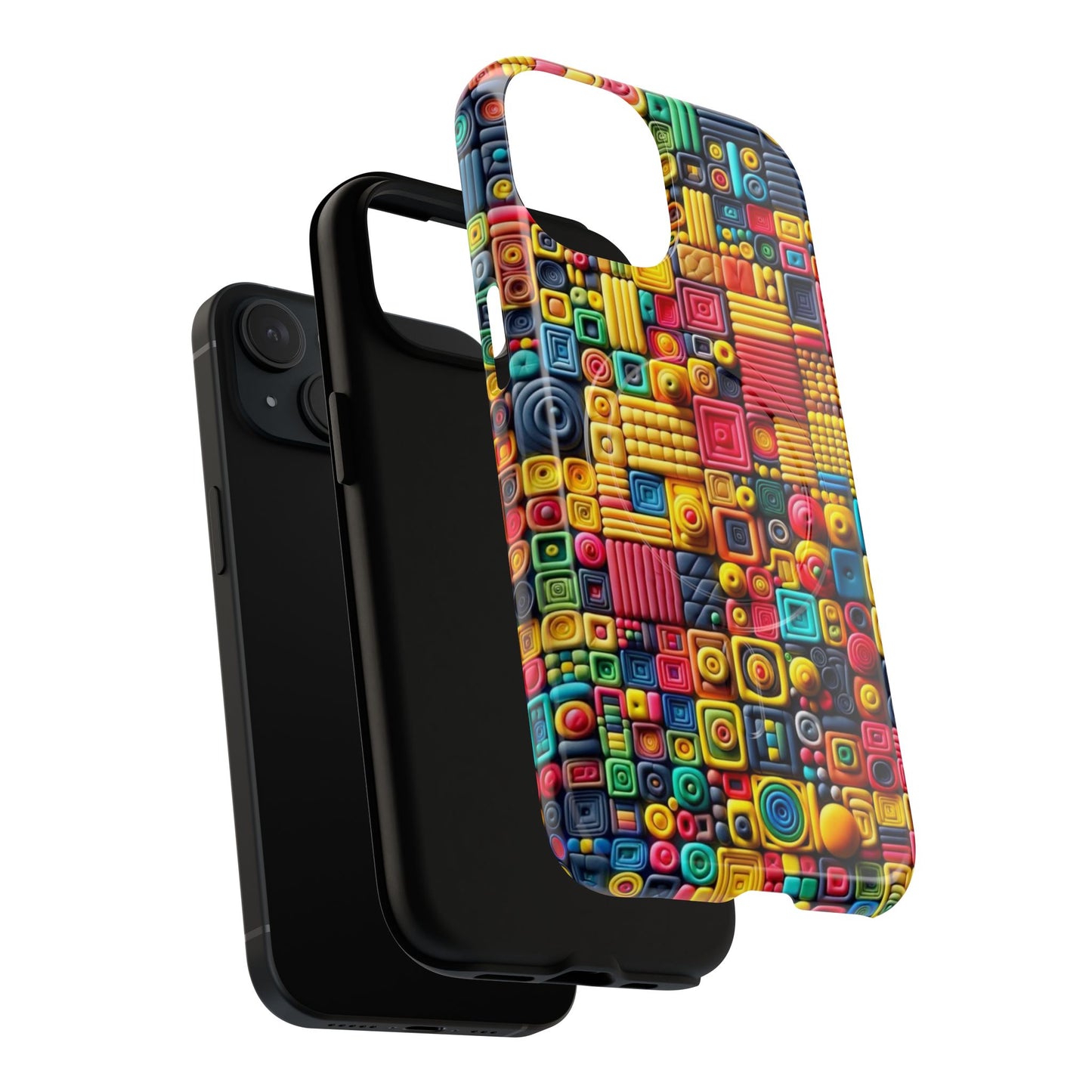 Colorful Tough Magnetic Phone Case - Vibrant & Durable Design