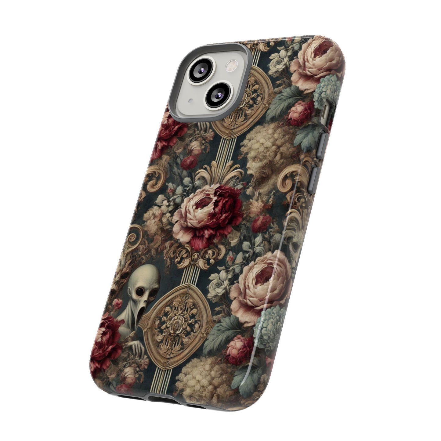 Elegant Alien Floral Phone Case - Tough Cases for Unique Style