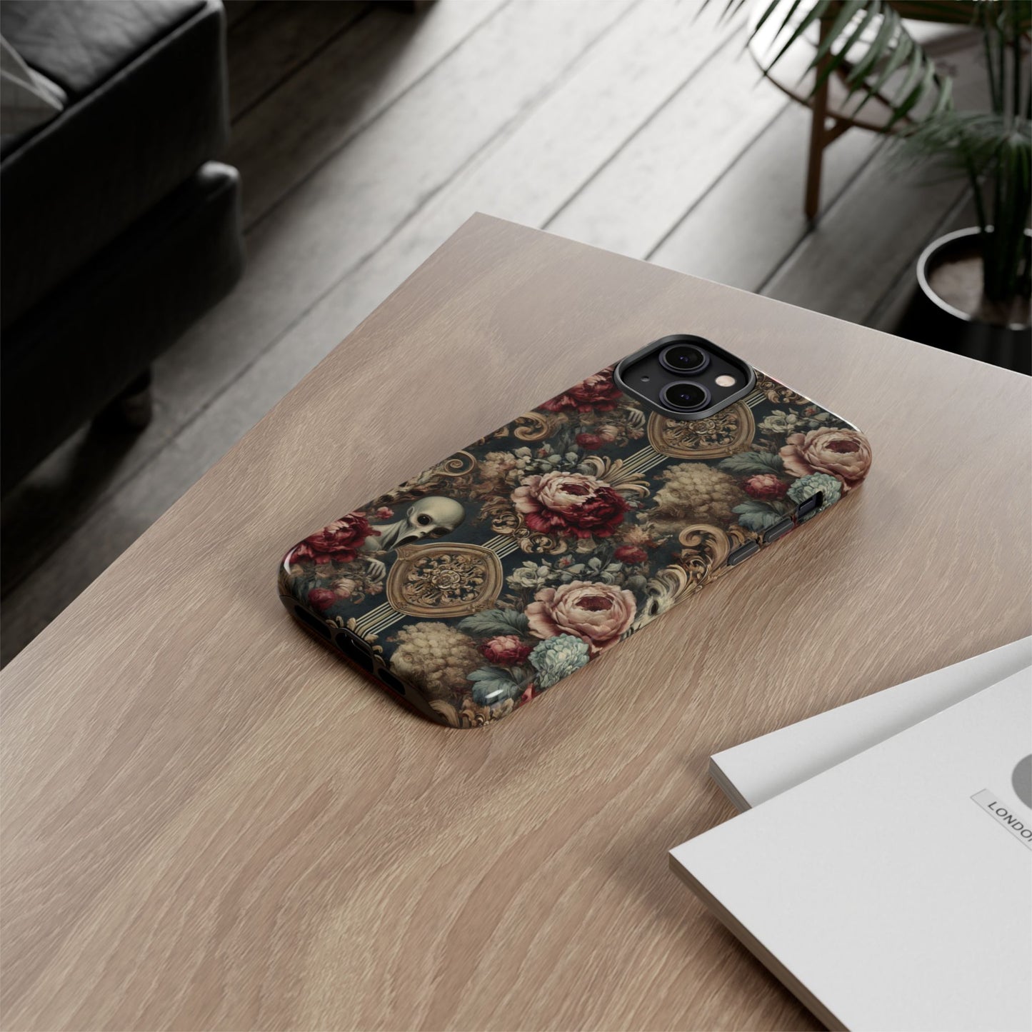 Elegant Alien Floral Phone Case - Tough Cases for Unique Style