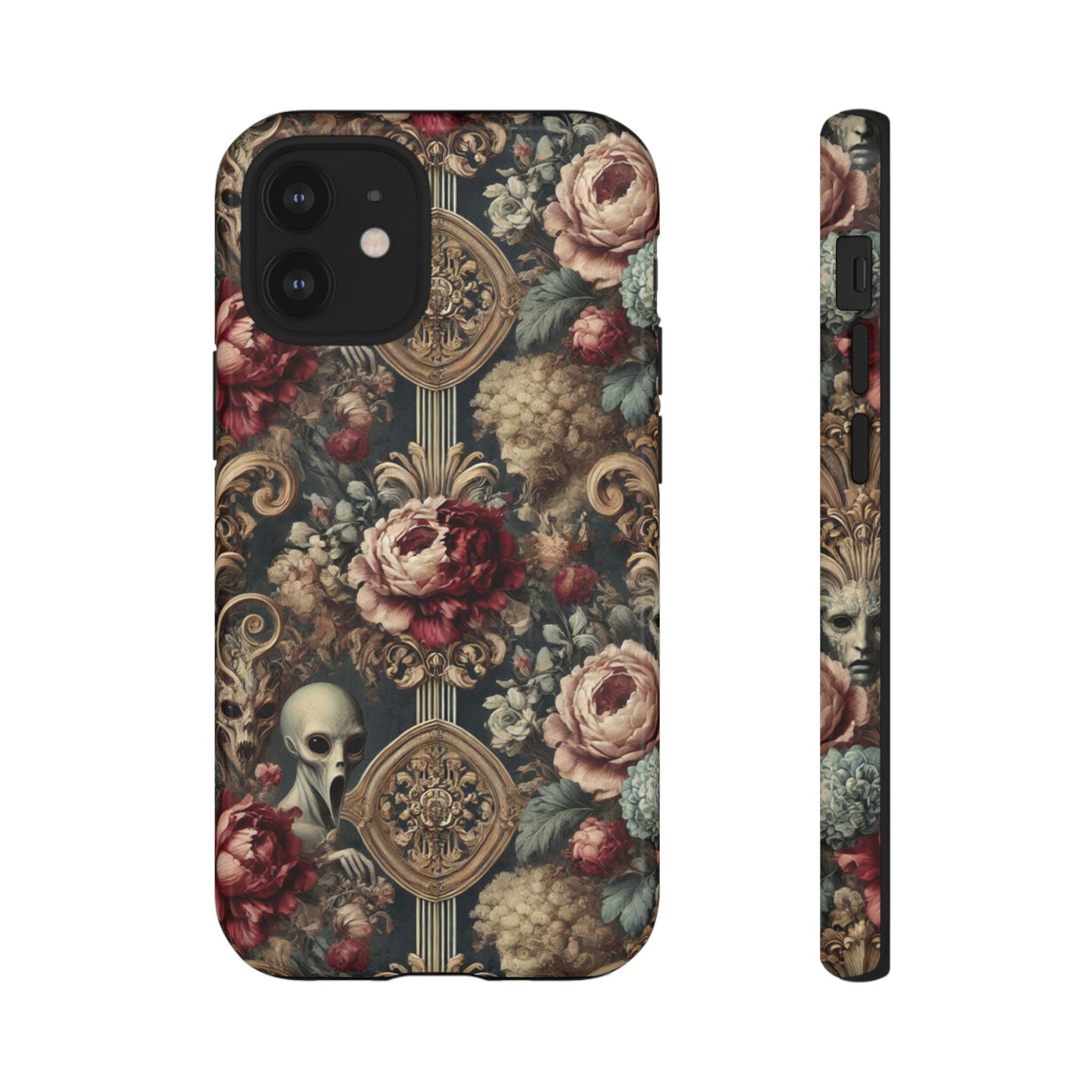 Elegant Alien Floral Phone Case - Tough Cases for Unique Style