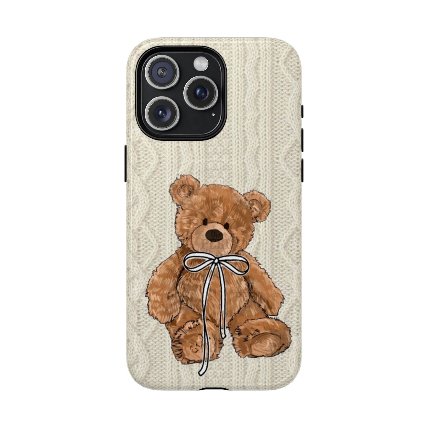 Cozy Bear Magnetic Phone Case - Cute Knit Design for All Ages