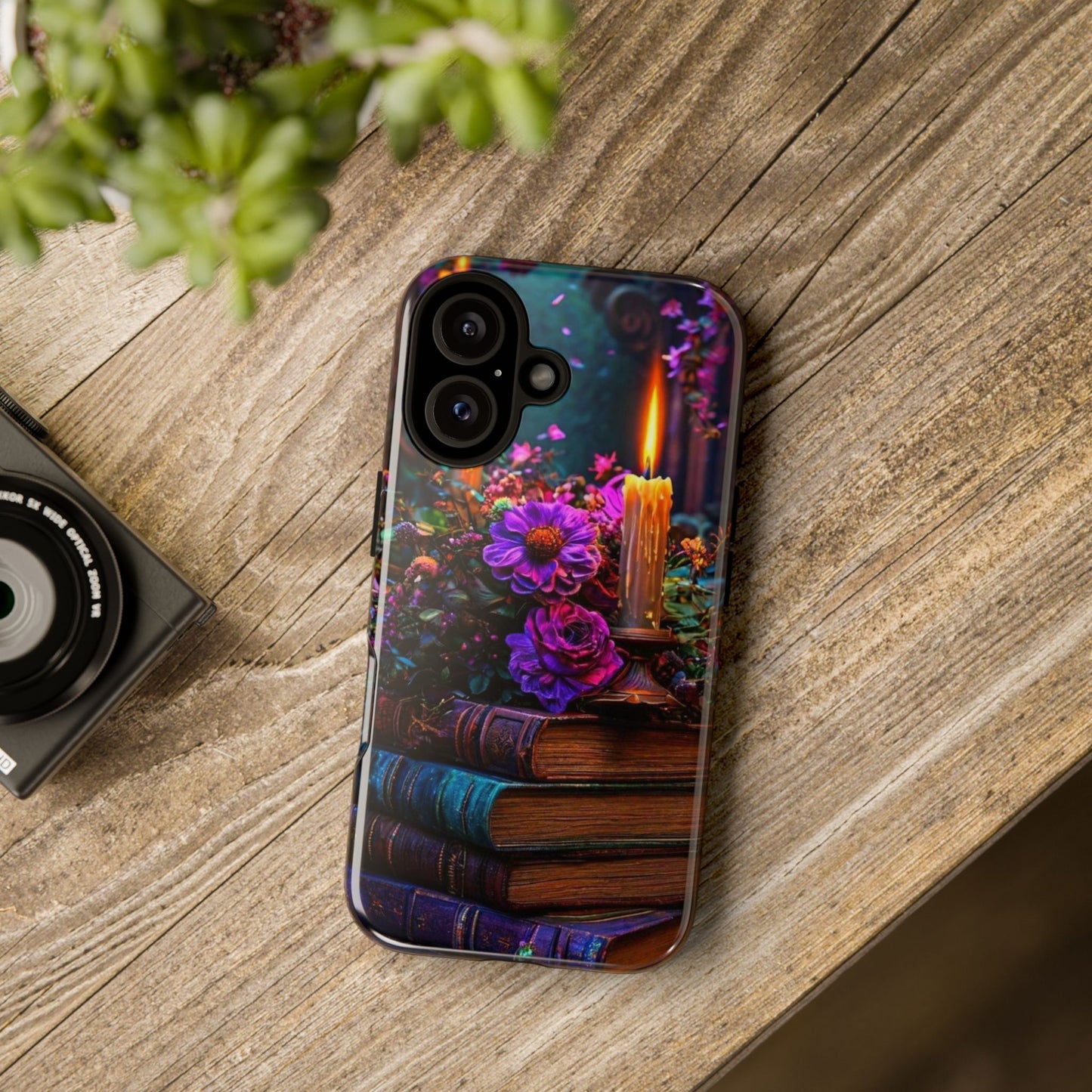 Enchanted Floral Book Phone Case - Stylish Protection for Book Lovers