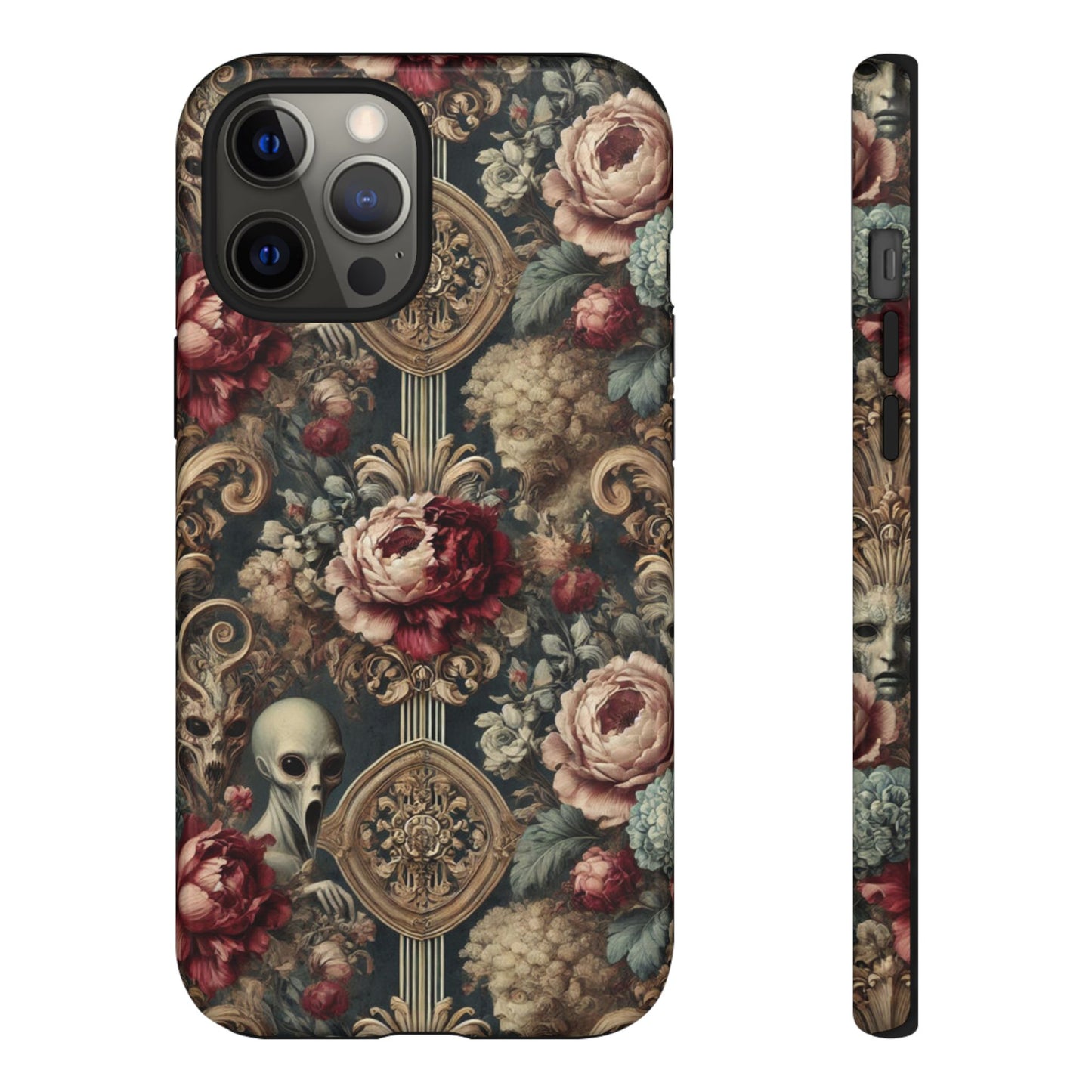 Elegant Alien Floral Phone Case - Tough Cases for Unique Style