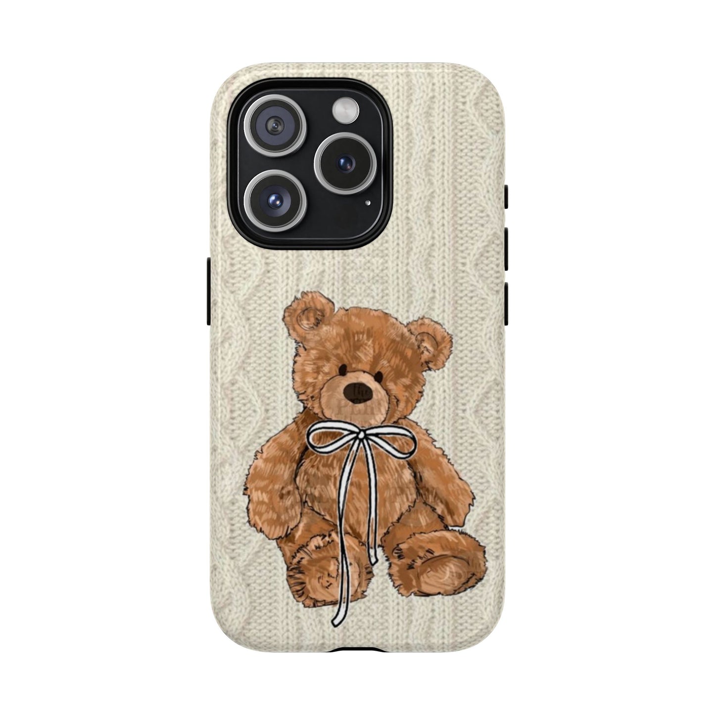 Cozy Bear Magnetic Phone Case - Cute Knit Design for All Ages