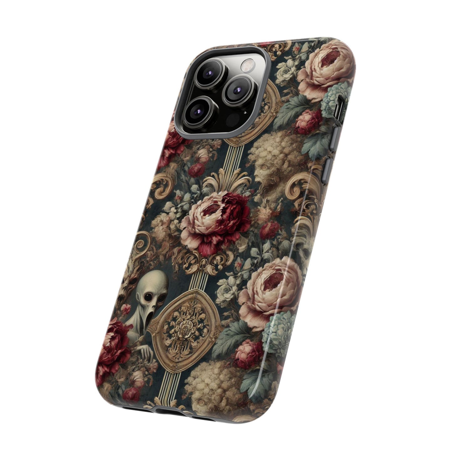 Elegant Alien Floral Phone Case - Tough Cases for Unique Style