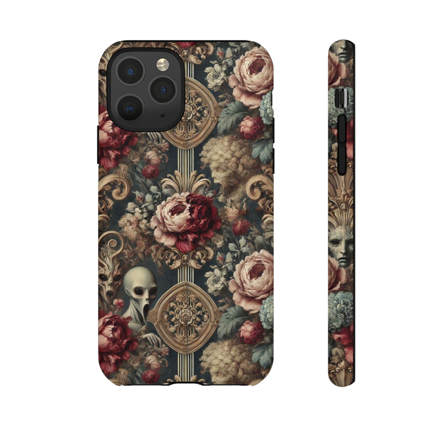 Elegant Alien Floral Phone Case - Tough Cases for Unique Style