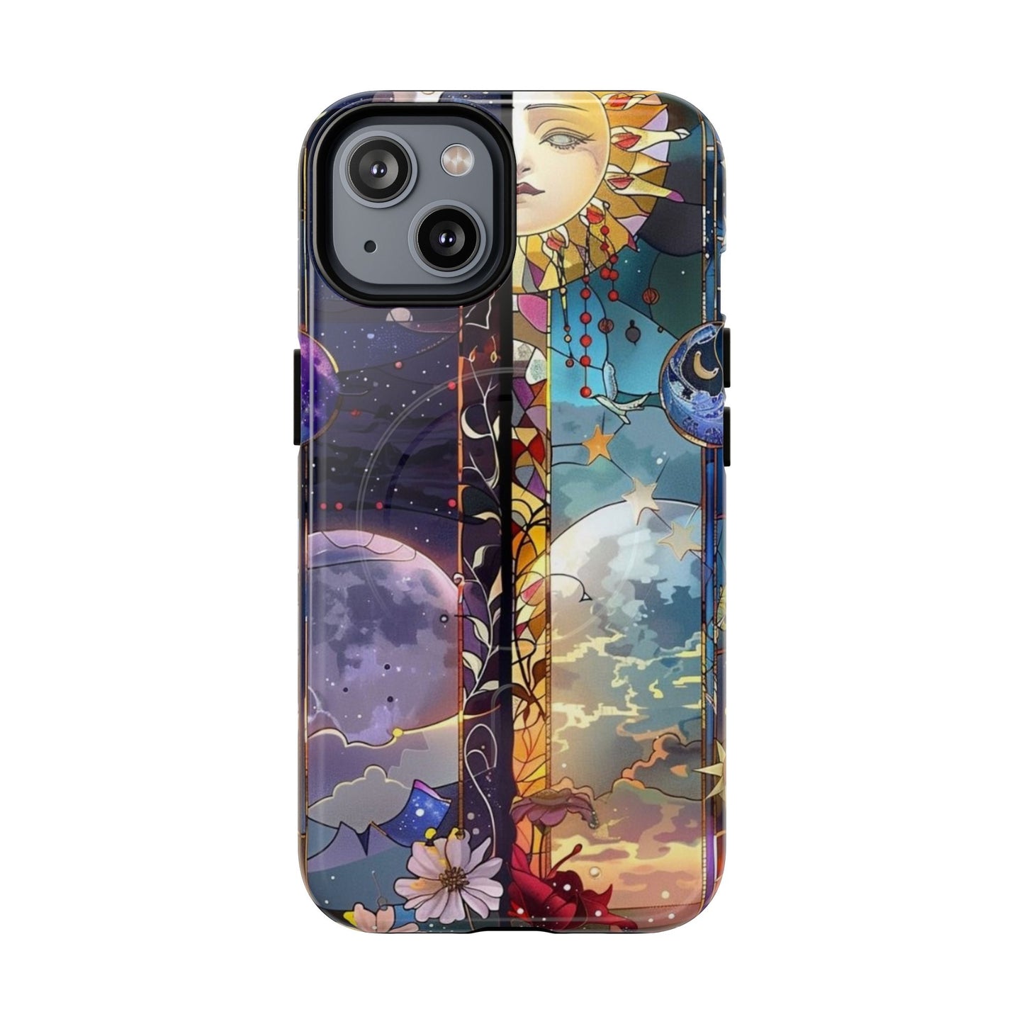 Artistic Tough Magnetic Phone Case - Celestial Design