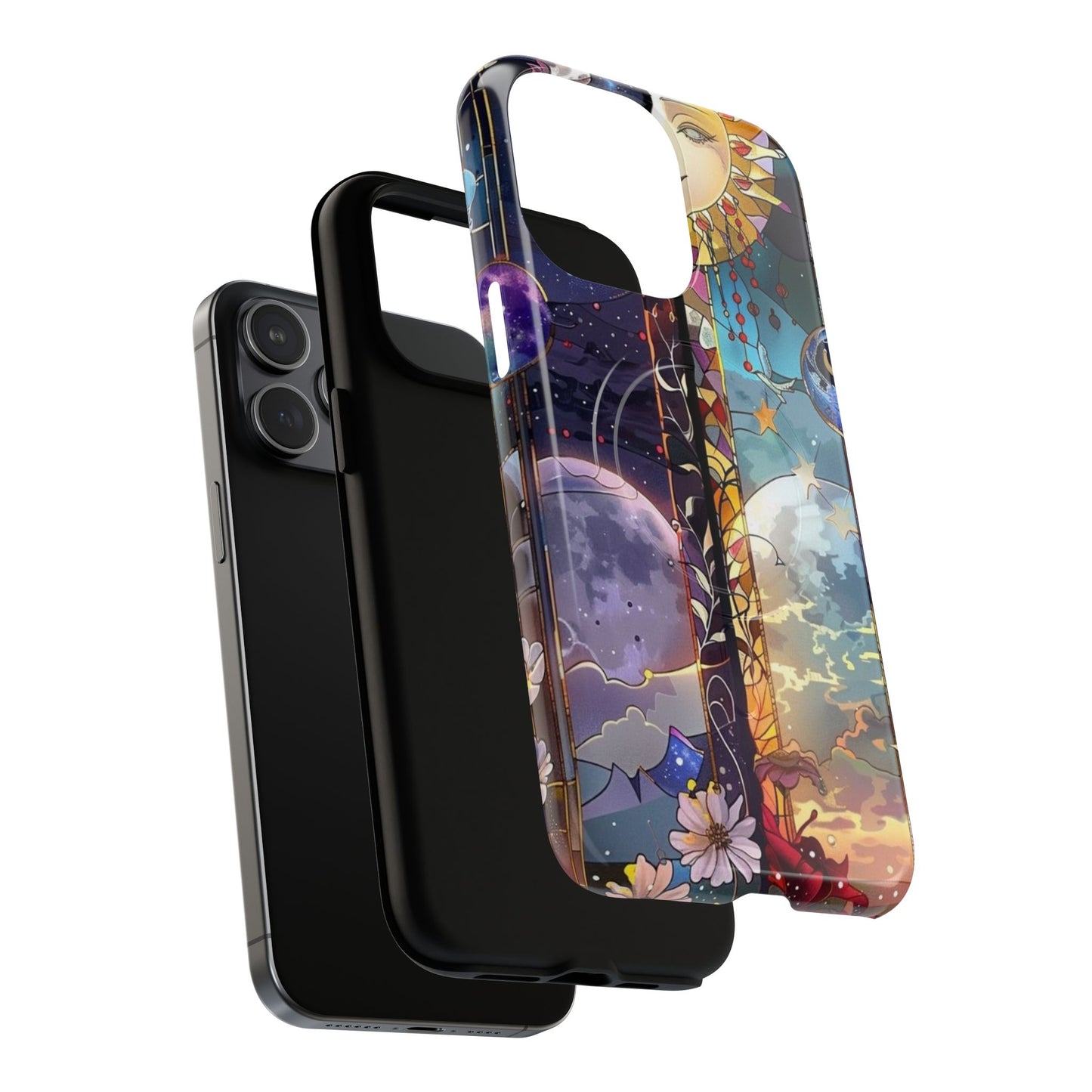 Artistic Tough Magnetic Phone Case - Celestial Design