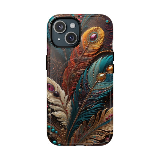 Artistic Feather Phone Case – Tough Magnetic Protection