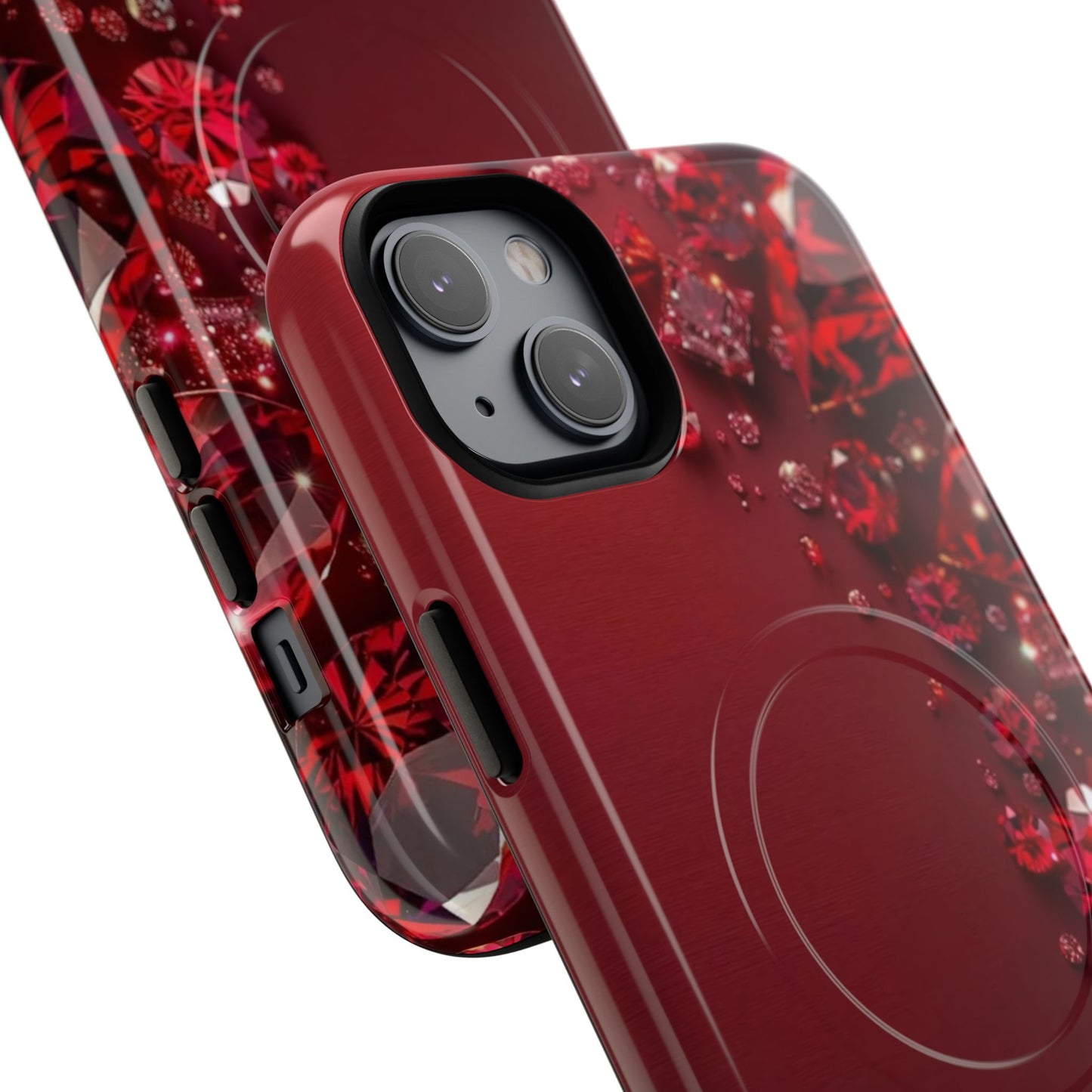 Gemstone Red Tough Magnetic Phone Case - Stylish and Durable Protection