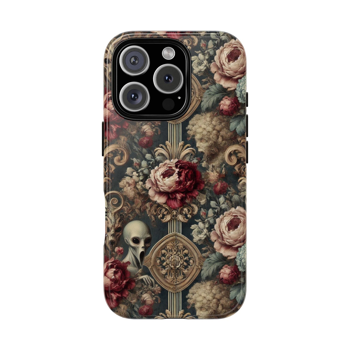 Elegant Alien Floral Phone Case - Tough Cases for Unique Style