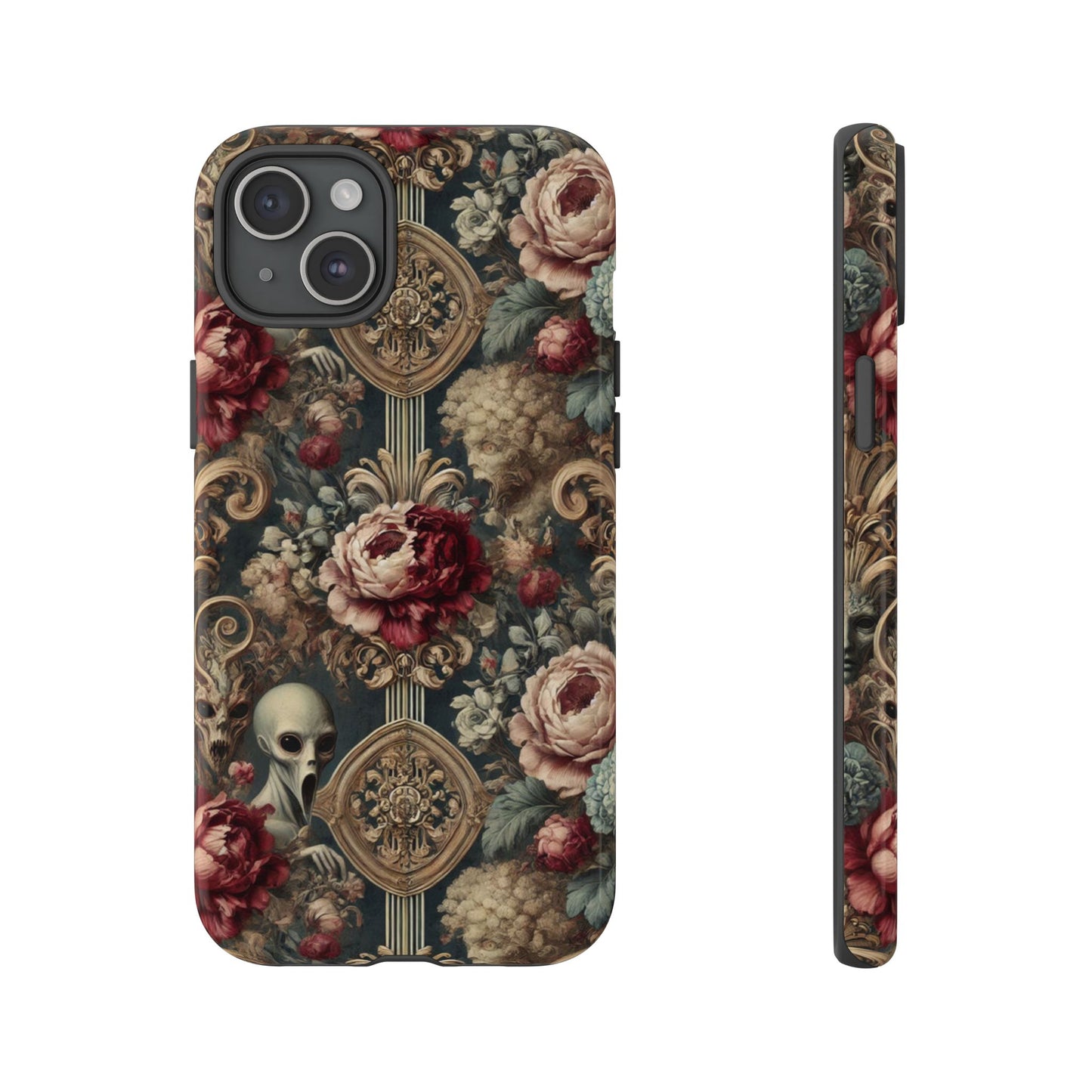 Elegant Alien Floral Phone Case - Tough Cases for Unique Style