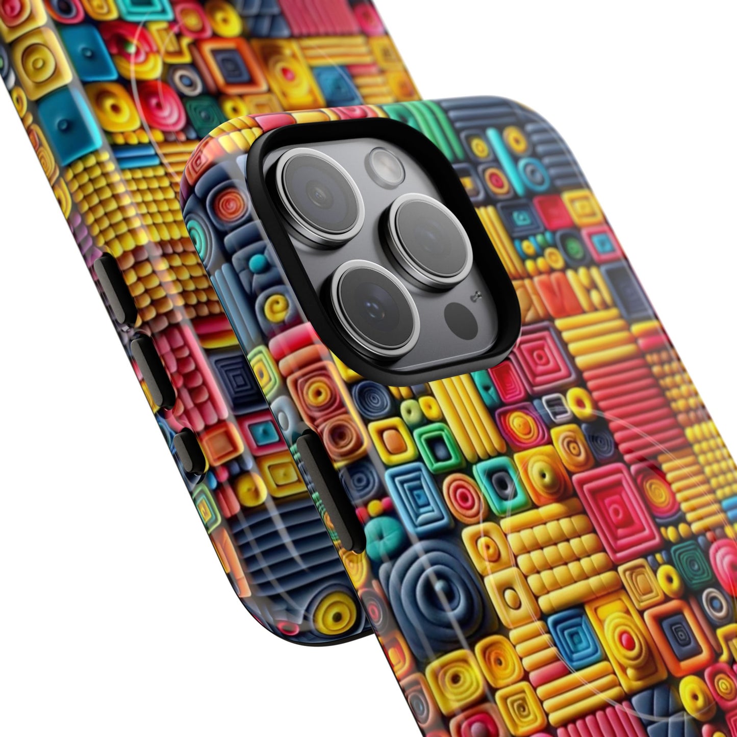 Colorful Tough Magnetic Phone Case - Vibrant & Durable Design