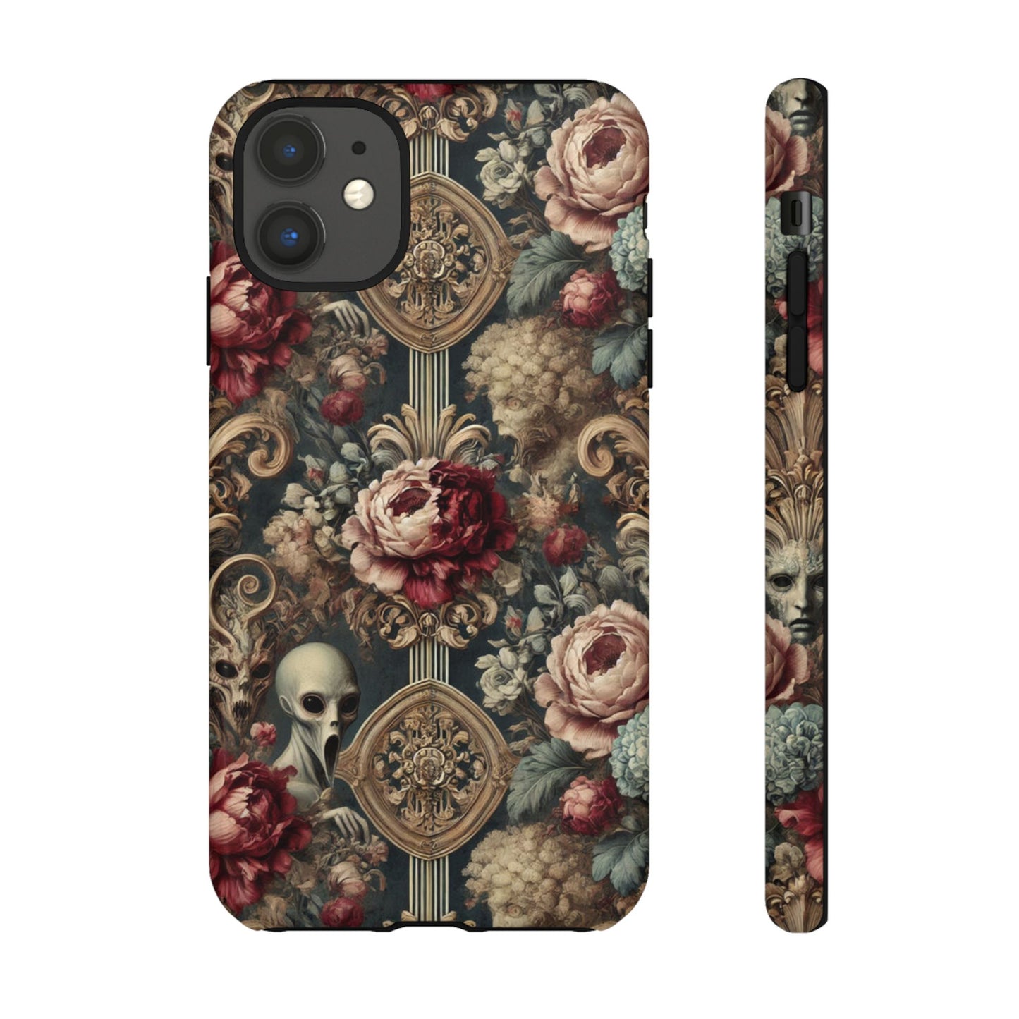 Elegant Alien Floral Phone Case - Tough Cases for Unique Style