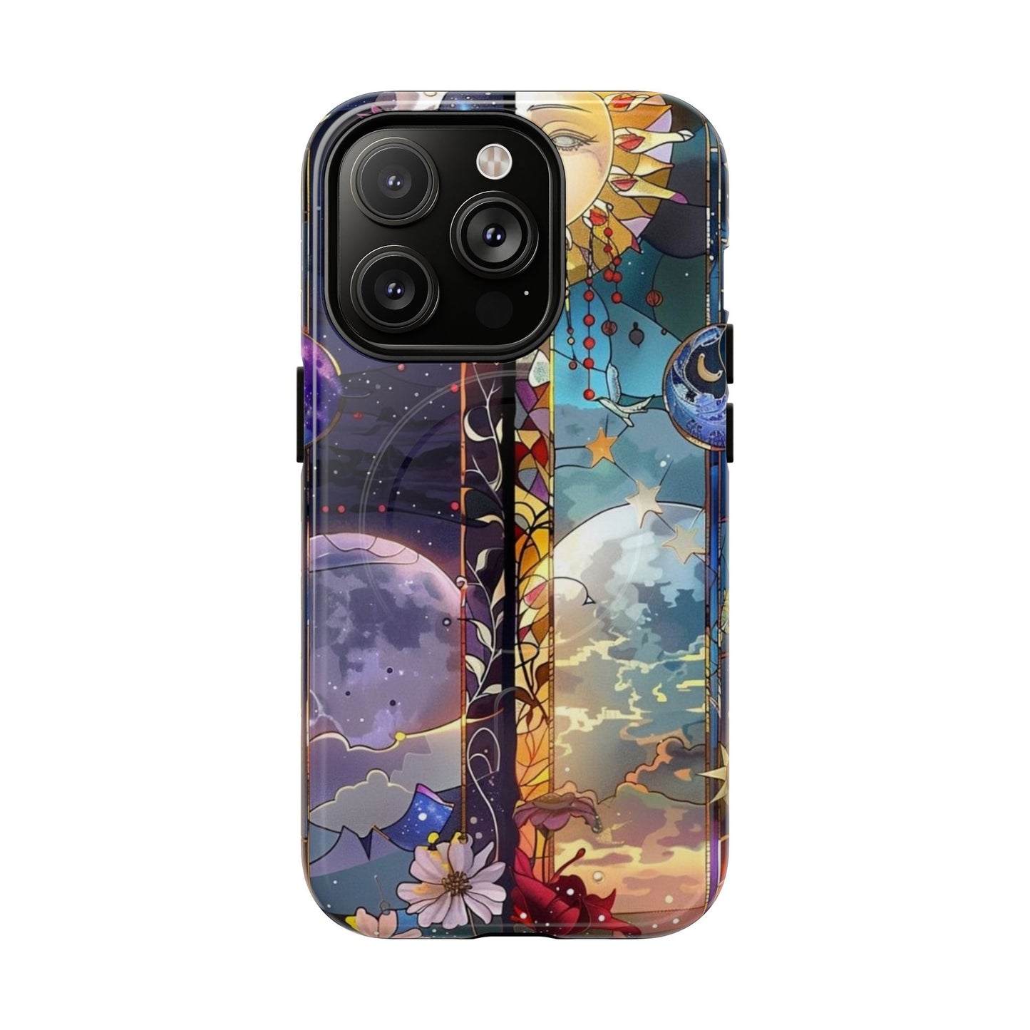 Artistic Tough Magnetic Phone Case - Celestial Design